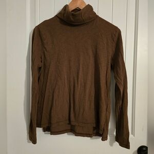 Madewell Brown Turtleneck Sweater